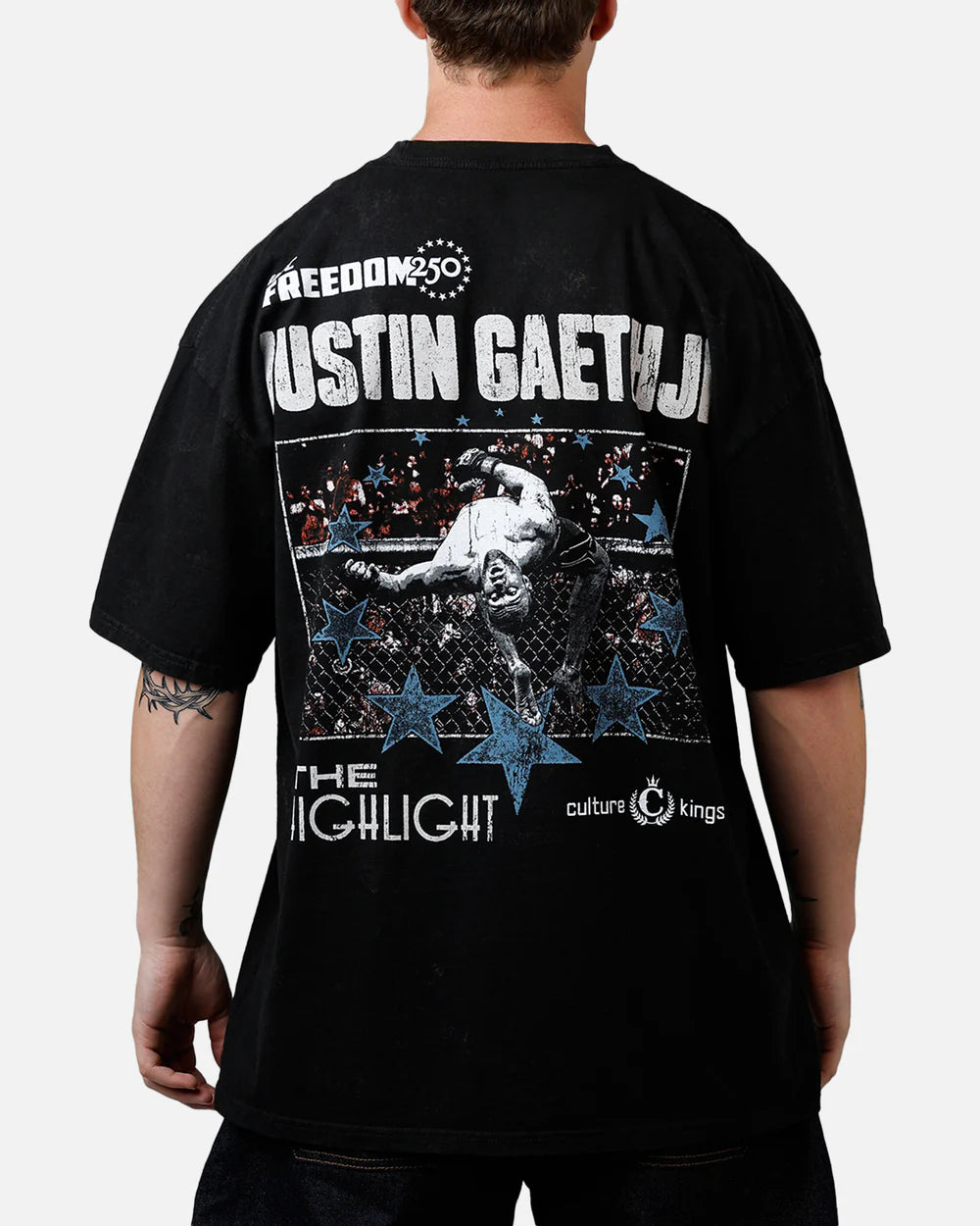 Space City Vintage UFC 250 Justin Gaethje Vintage Graphic Tee