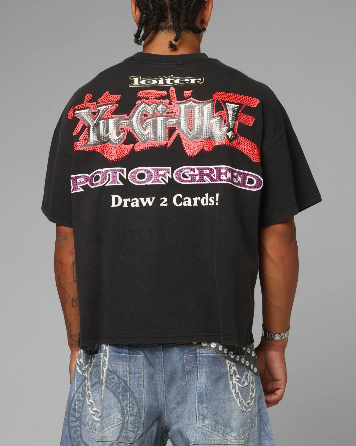 Space City Vintage Oversized Loiter Yu-Gi-Oh Graphic Tee