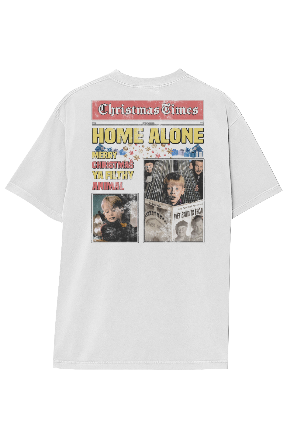 HOME ALONE BREAKING NEWS TEE (Double Sided)
