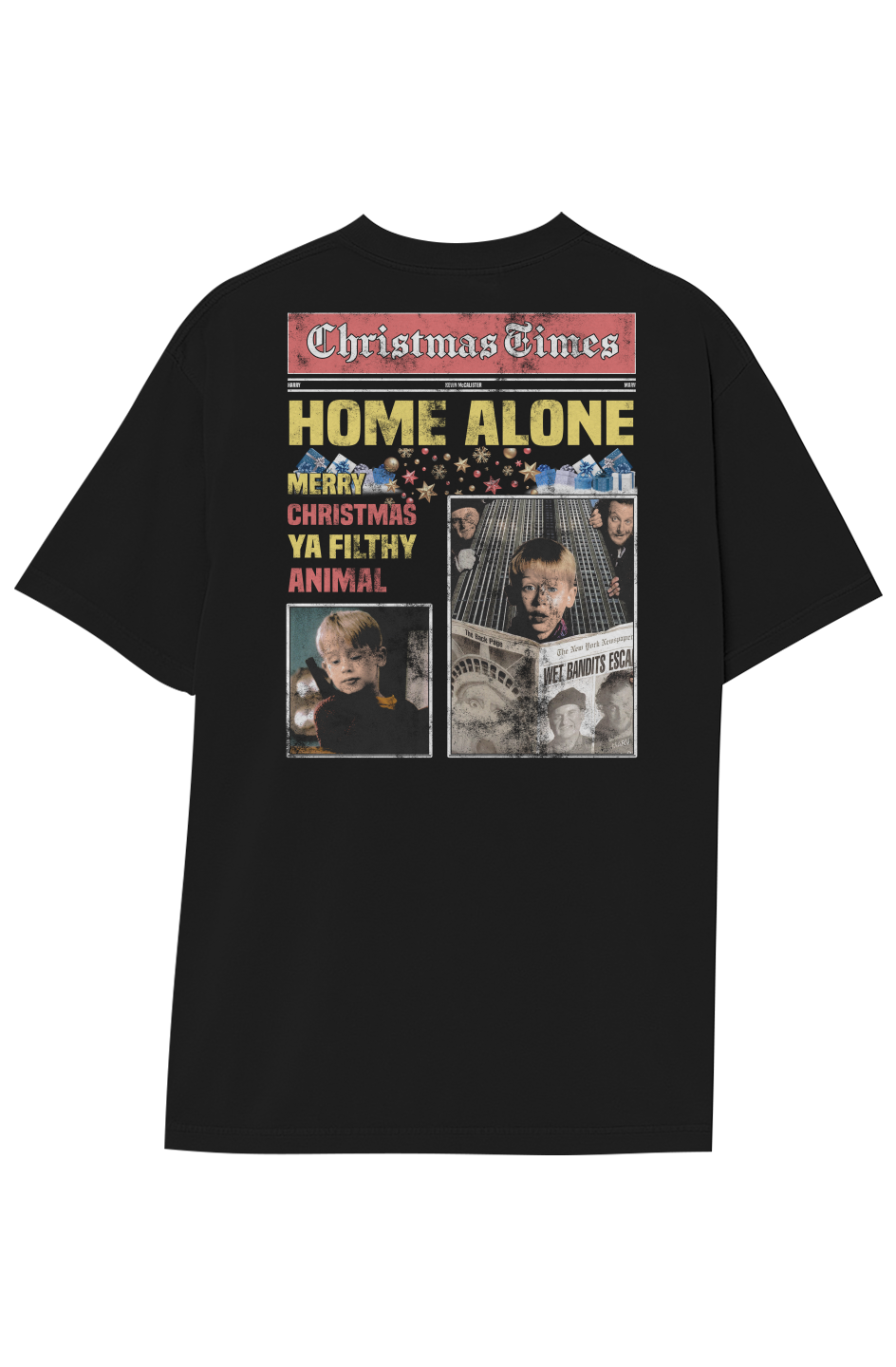 HOME ALONE BREAKING NEWS TEE (Double Sided)